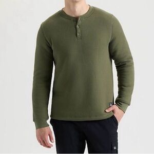 Matix Olive Long Sleeve Henley NWT